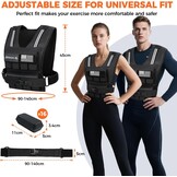 Bagail Trainingsvest met Gewichten Zwart 40lb