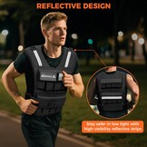 Bagail Trainingsvest met Gewichten Zwart 40lb