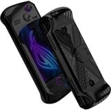 GIOPUEY Hoesje voor ASUS ROG Ally X 2024 - met standaard - transparante pc en zachte TPU-bumper - onzichtbare airbag valbescherming - zwart
