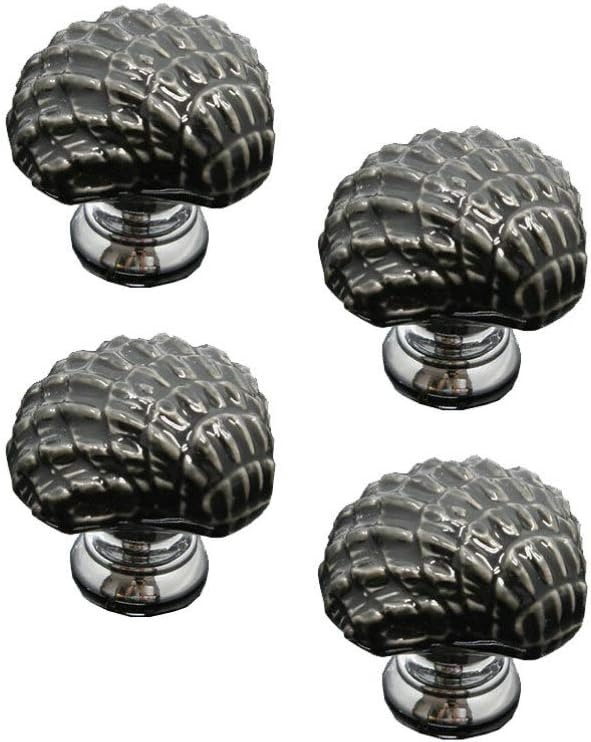 4 Stuks vintage ijdelheid gouden boekenkast kust knoppen oceaan thema knoppen kledingkast handvat deurklink decor de hendel keramische deurknoppen rand versieren kast trekken