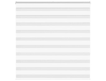 vidaXL Zebra rolgordijn 150x150 cm stofbreedte 145,9cm polyester wit