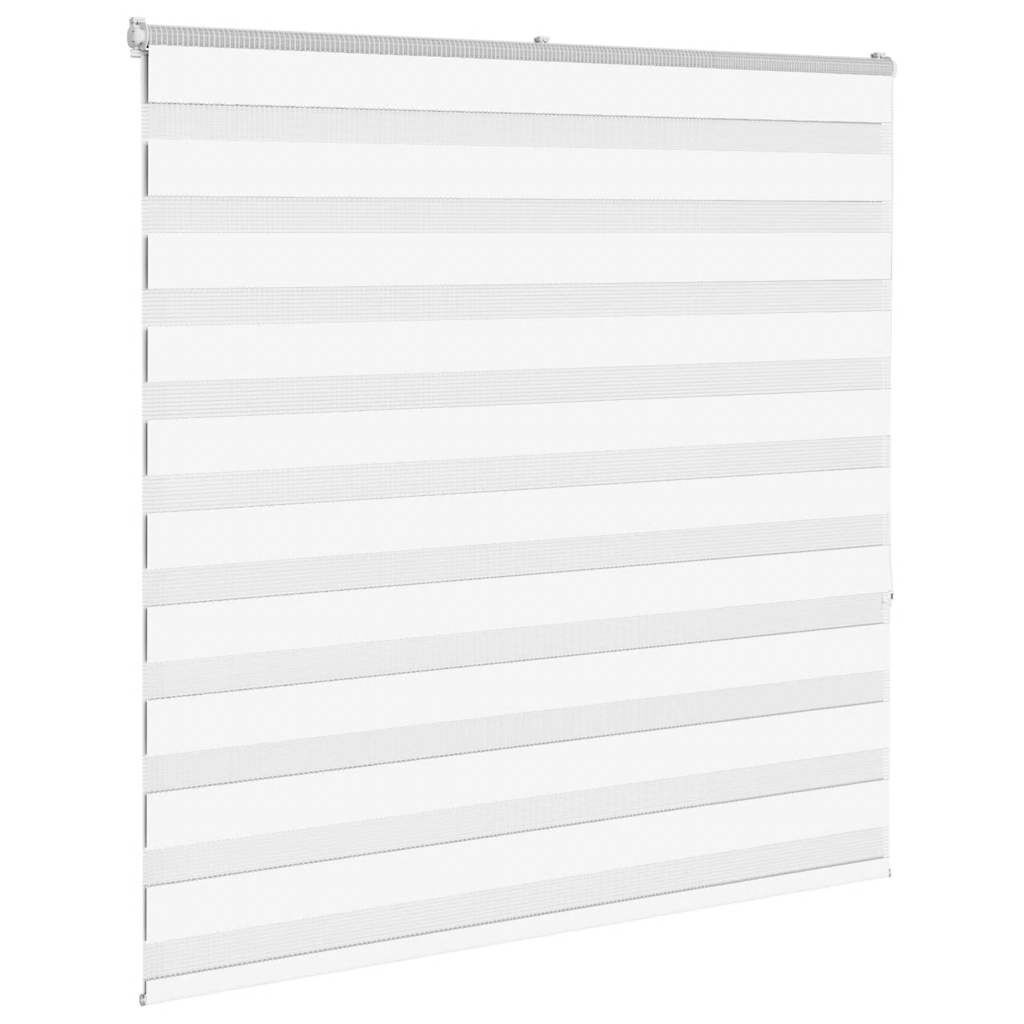 vidaXL Zebra rolgordijn 150x150 cm stofbreedte 145,9cm polyester wit