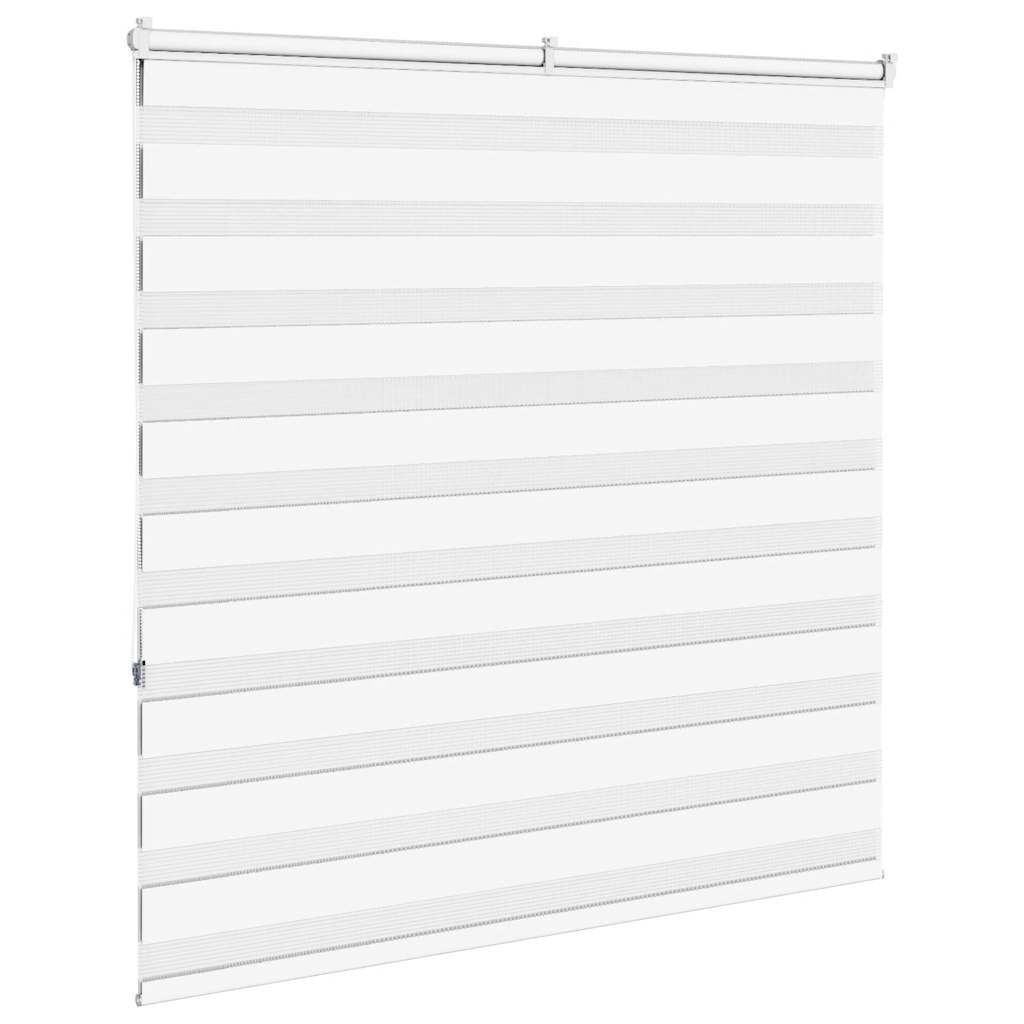 vidaXL Zebra rolgordijn 150x150 cm stofbreedte 145,9cm polyester wit