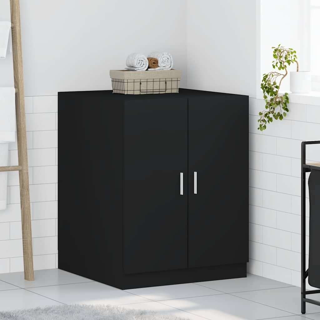 vidaXL Wasmachinekast 71x71,5x91,5 cm zwart