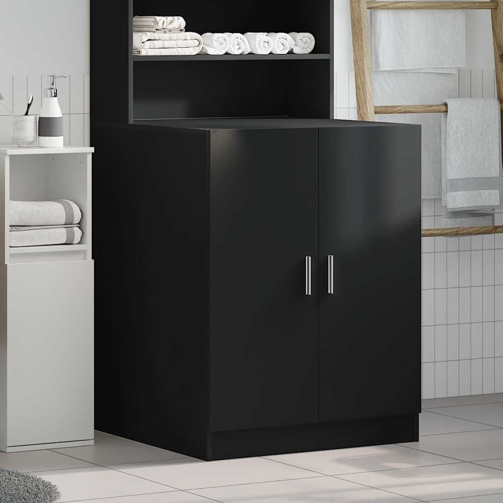 vidaXL Wasmachinekast 71x71,5x91,5 cm zwart