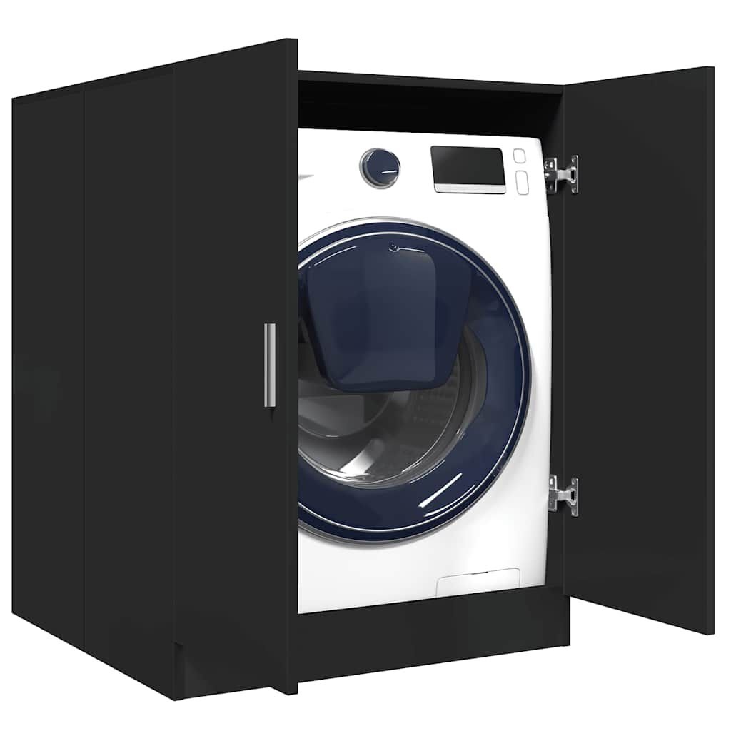 vidaXL Wasmachinekast 71x71,5x91,5 cm zwart