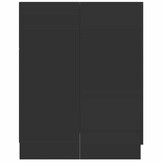 vidaXL Wasmachinekast 71x71,5x91,5 cm zwart