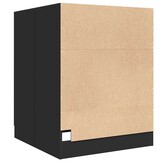 vidaXL Wasmachinekast 71x71,5x91,5 cm zwart