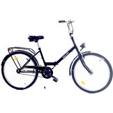 Vouwfiets - 24 inch - zonder versnellingen - zwart