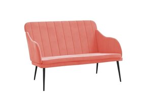 Roze Fluweel Bankje 110x76x80 cm - 41% Korting