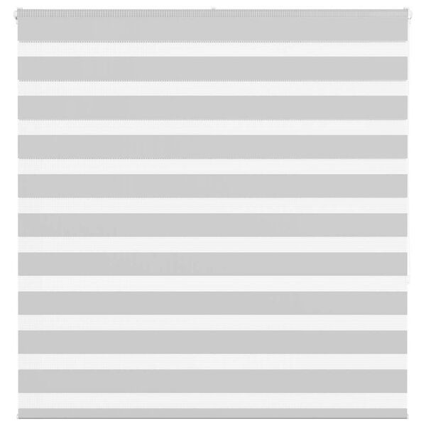 vidaXL Zebra rolgordijn 150x150 cm stofbreedte 145,9 cm lichtgrijs