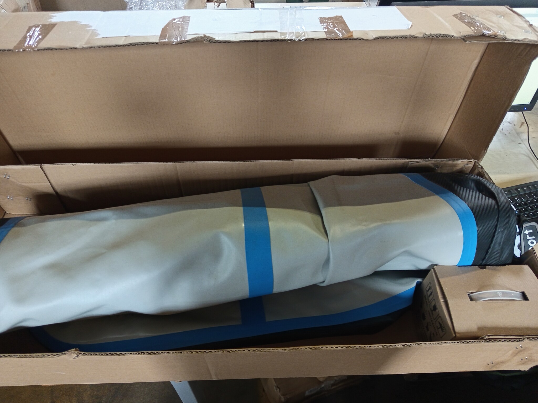 AirTrack Mat Gymnastiek | 10cm Dik | 4m Lang | -54%