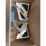 Wasmachine met 4 vergrendelbare zwenkwielen, verstelbare waswagen van 40 tot 60 cm, trillingsbestendig, maximale capaciteit 200 kg, wasmachine, droger, koelkast, wit