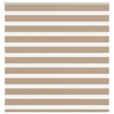 vidaXL Zebra Blind 150x150 cm stofbreedte 145,9 cm polyester zandbruin