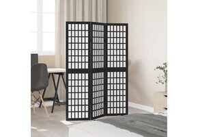 VidaXL Kamerscherm 3 Panelen Paulowniahout Zwart - 41% Korting!