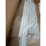 vidaXL Hoofdeinde met LED 160x18,5x103,5 cm bewerkt hout wit