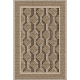 Vloerkleed voor Woonkamer Slaapkamer Eetkamer | 243x305cm Machinewasbaar Lage Stapel 4mm Dun Zacht Modern Geometrisch Anti-slip TPE Achtergrond Bruin