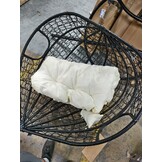 Hangstoel met frame voor buiten - 2 persoons - zwart beige