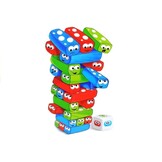 Spel Jenga Tower With Worms Colorful Bricks