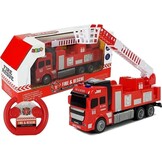 Brandweerauto RC bestuurbaar met ladder – 27 cm