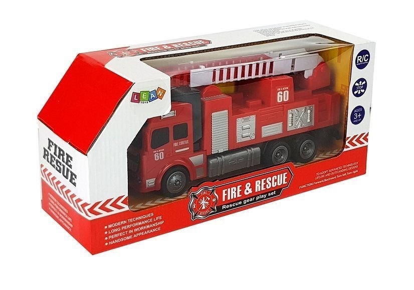 Brandweerauto RC bestuurbaar met ladder – 27 cm