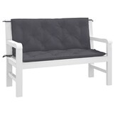 Antraciet Tuinbankkussens 2 stuks 120x50 cm - 33% Korting!