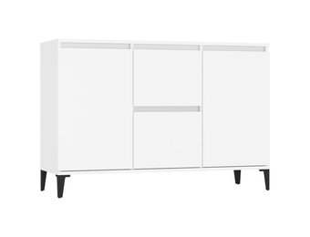 Dressoir Bewerkt Hout Wit - 104x35x70 cm - 34% Korting