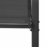 4x Stapelbare Tuinstoelen - Textileen Zwart (34% Korting)
