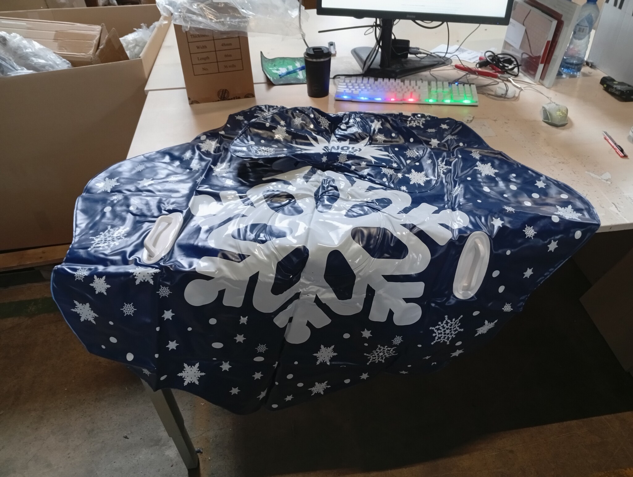 Opblaasbare Sneeuwband 120 cm Donkerblauw - 79% Korting