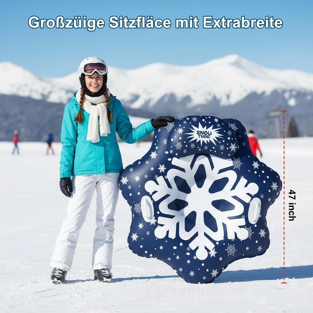 Opblaasbare Sneeuwband 120 cm Donkerblauw - 79% Korting