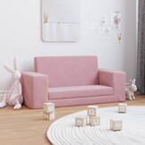 VidaXL Kinderslaapbank Pluche Roze - 33% Korting