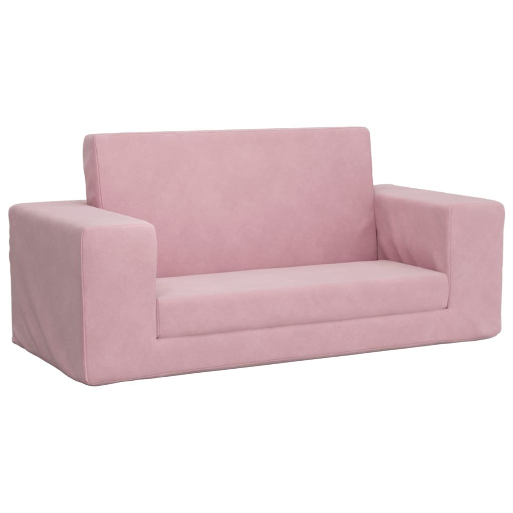 VidaXL Kinderslaapbank Pluche Roze - 33% Korting