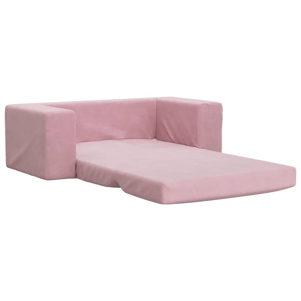 VidaXL Kinderslaapbank Pluche Roze - 33% Korting