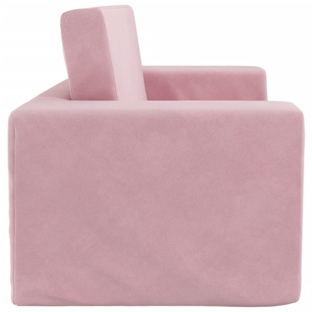 VidaXL Kinderslaapbank Pluche Roze - 33% Korting