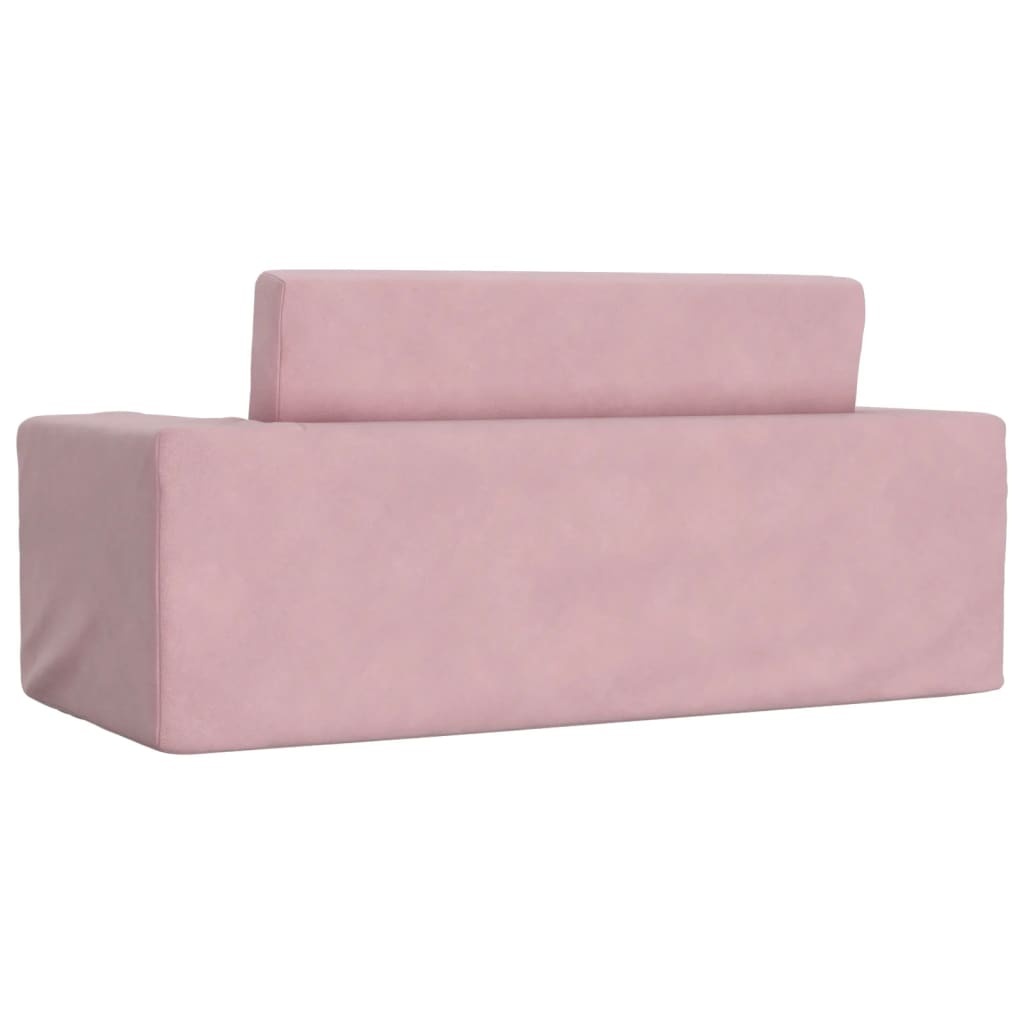 VidaXL Kinderslaapbank Pluche Roze - 33% Korting