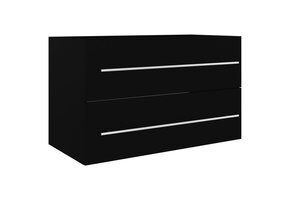 VidaXL Wastafelkast 80x38,5x48 cm Zwart (62% Korting)