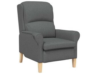 Donkergrijze Fauteuil van Stof - 76x94x102 cm - 35% Korting