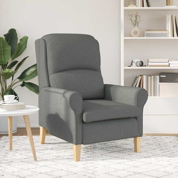 Donkergrijze Fauteuil van Stof - 76x94x102 cm - 35% Korting
