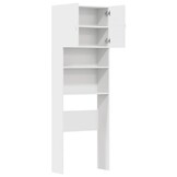 Bespaar 34% op Wasmachinekast 64x24x190cm Bewerkt Hout Wit