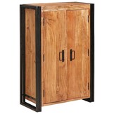 Highboard Bruin Massief Acaciahout & Metaal | 59% Korting