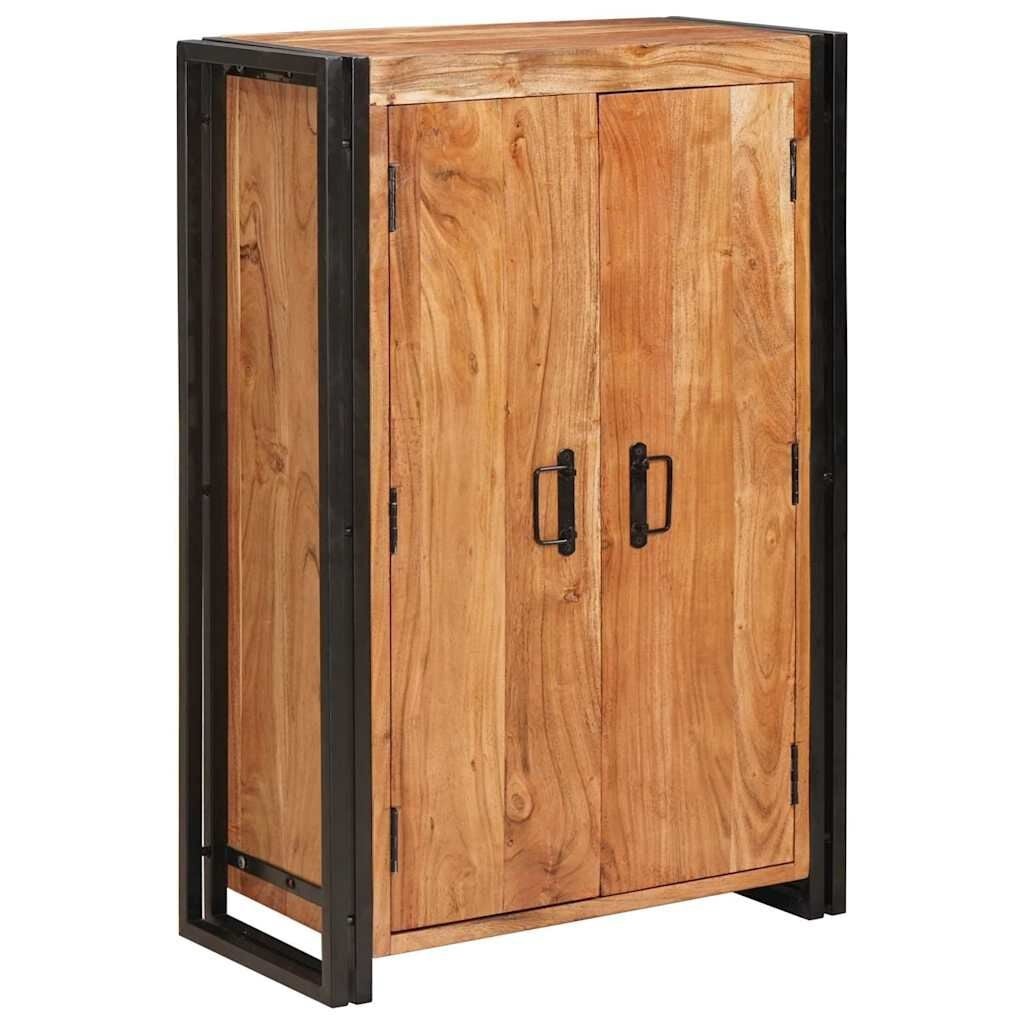Highboard Bruin Massief Acaciahout & Metaal | 59% Korting