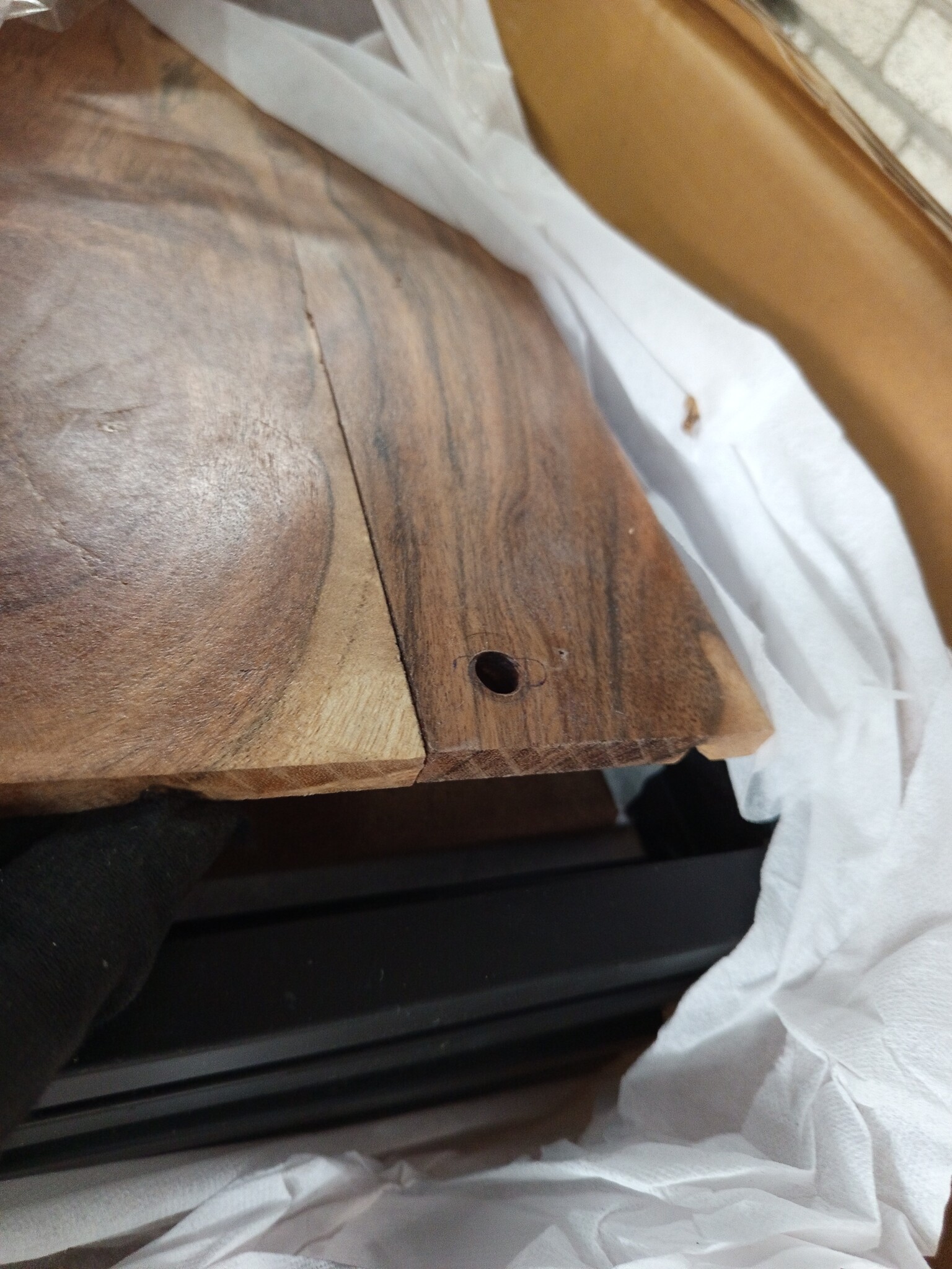 Highboard Bruin Massief Acaciahout & Metaal | 59% Korting