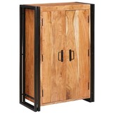 Highboard Bruin Massief Acaciahout & Metaal | 59% Korting