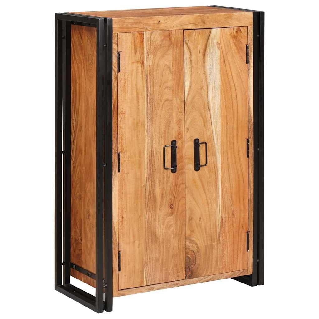 Highboard Bruin Massief Acaciahout & Metaal | 59% Korting