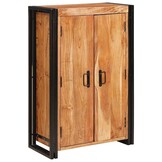 Highboard Bruin Massief Acaciahout & Metaal | 59% Korting