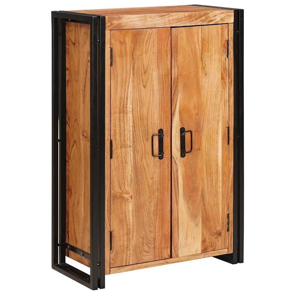 Highboard Bruin Massief Acaciahout & Metaal | 59% Korting