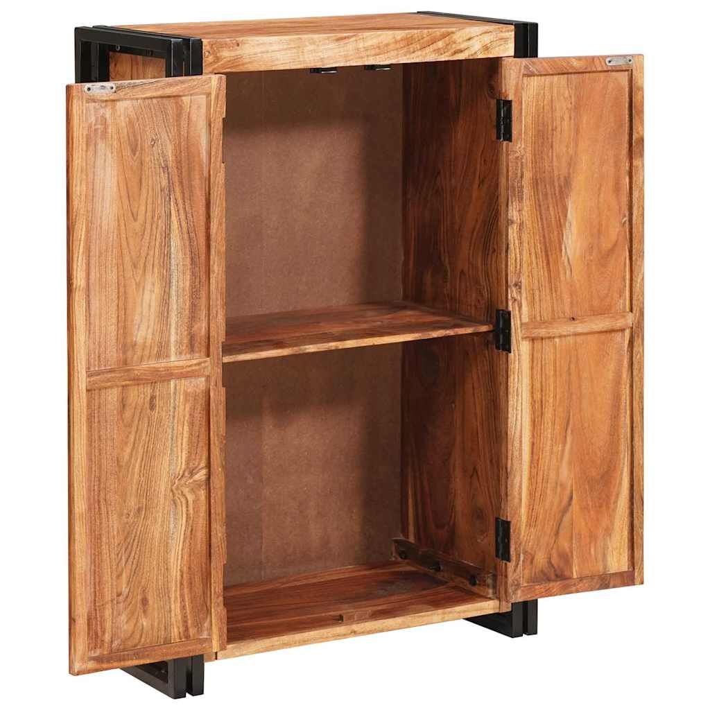 Highboard Bruin Massief Acaciahout & Metaal | 59% Korting