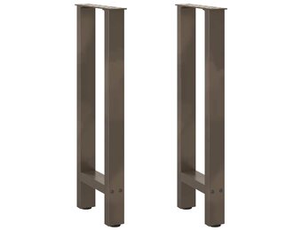 vidaXL Salontafelpoten Staal Naturel - 2 Stuks - 34% Korting