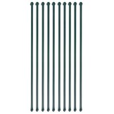 vidaXL Tuinpalen Metaal Groen 1m - 10 Stuks (33% Korting)