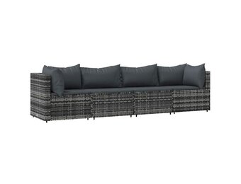Luxe 4-delige Loungeset met Kussens (60% korting)